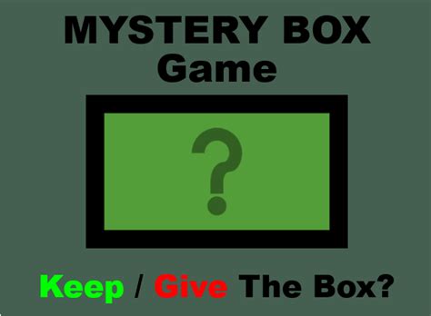 mystery box wikipedia|the mystery box game.